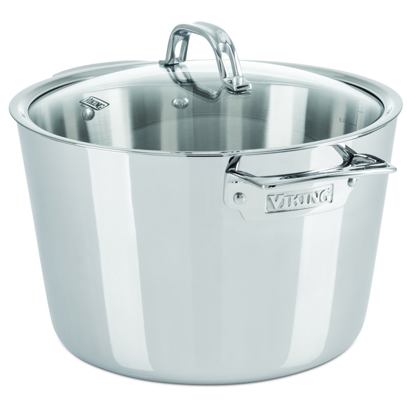 Viking Stainless Steel Stock Pot with Lid & Reviews